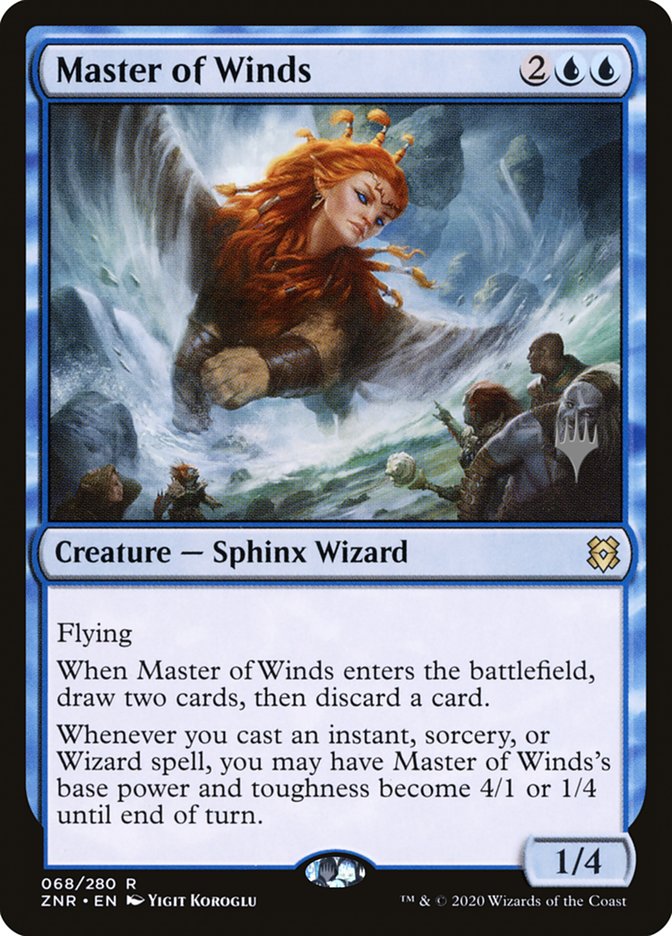 Master of Winds (Promo Pack) [Zendikar Rising Promos] | Black Swamp Games
