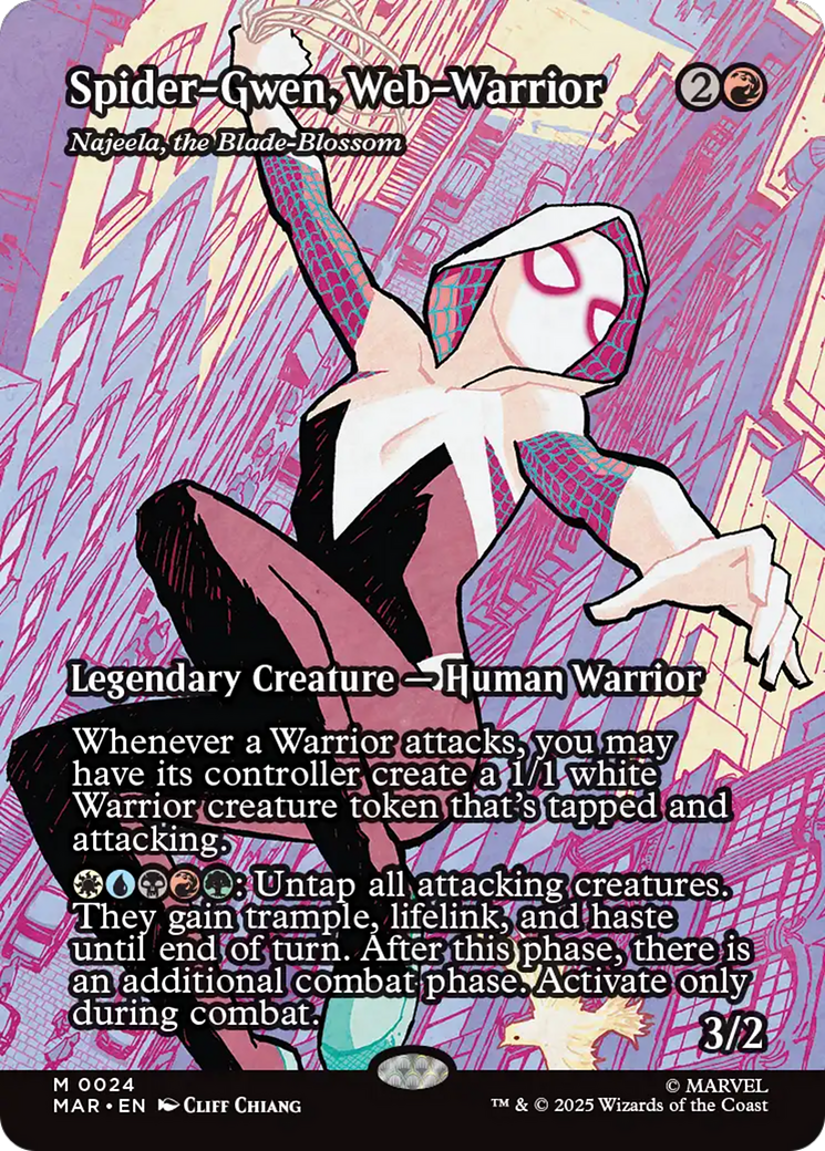 Spider-Gwen, Web-Warrior - Najeela, the Blade-Blossom [Marvel's Spider-Man: Eternal-Legal] | Black Swamp Games
