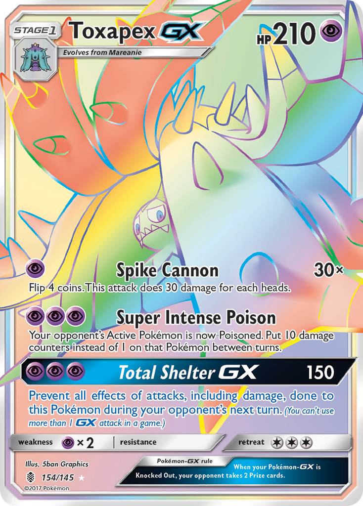 Toxapex GX (154/145) [Sun & Moon: Guardians Rising] | Black Swamp Games