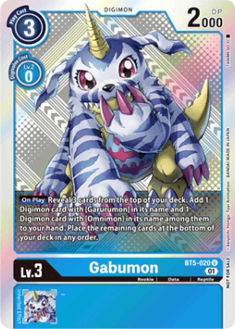 Gabumon [BT5-020] (X Record Pre-Release Tournament Winner Card) [X Record Pre-Release Promos] | Black Swamp Games