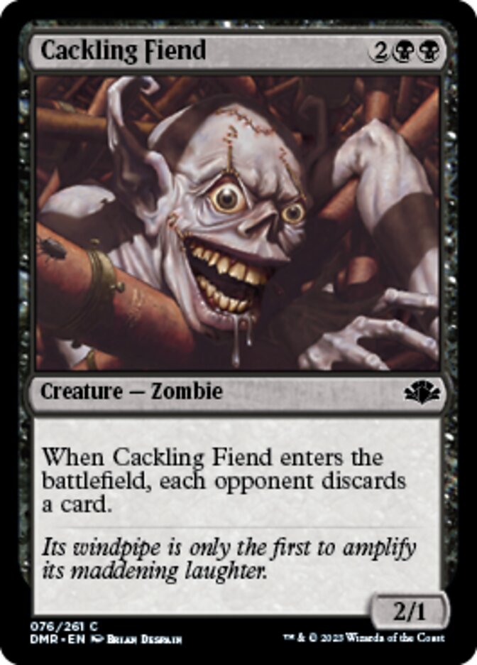 Cackling Fiend [Dominaria Remastered] | Black Swamp Games