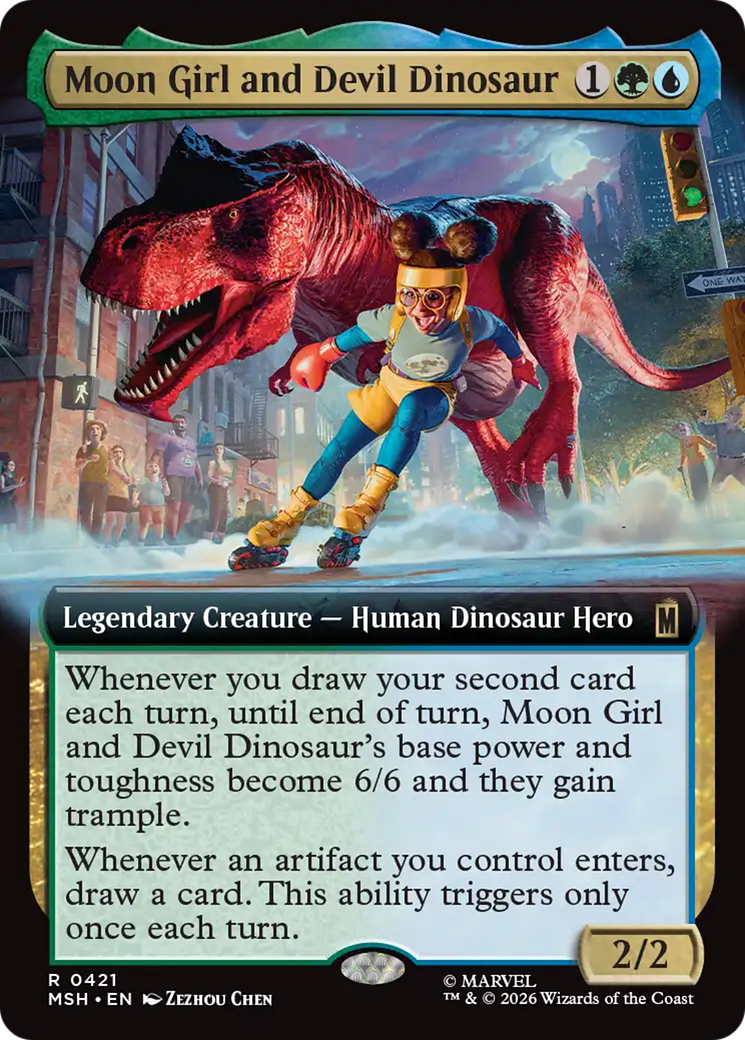 Moon Girl and Devil Dinosaur (Extended Art) [Marvel Super Heroes] | Black Swamp Games
