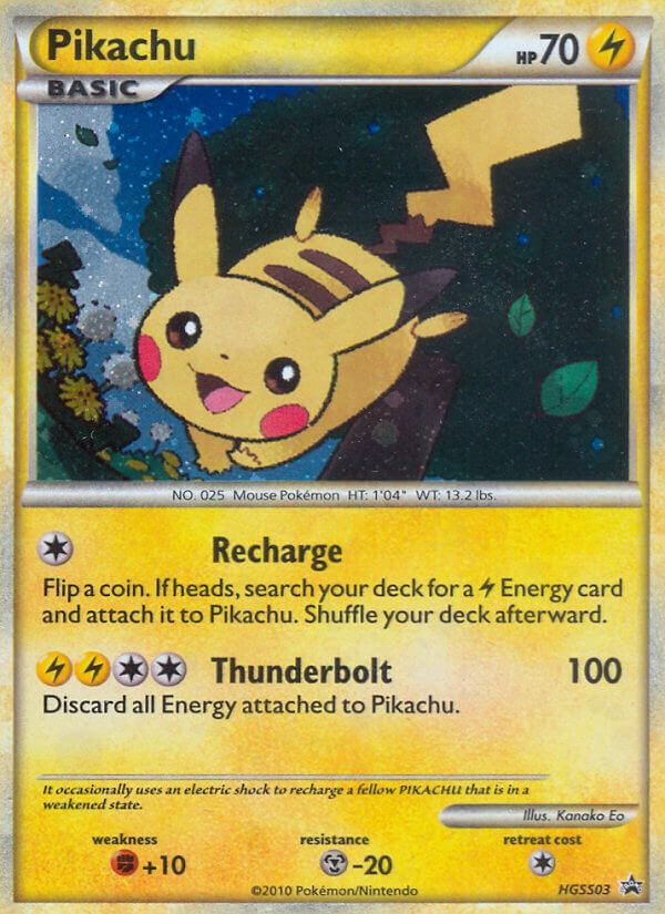 Pikachu (HGSS03) [HeartGold & SoulSilver: Black Star Promos] | Black Swamp Games