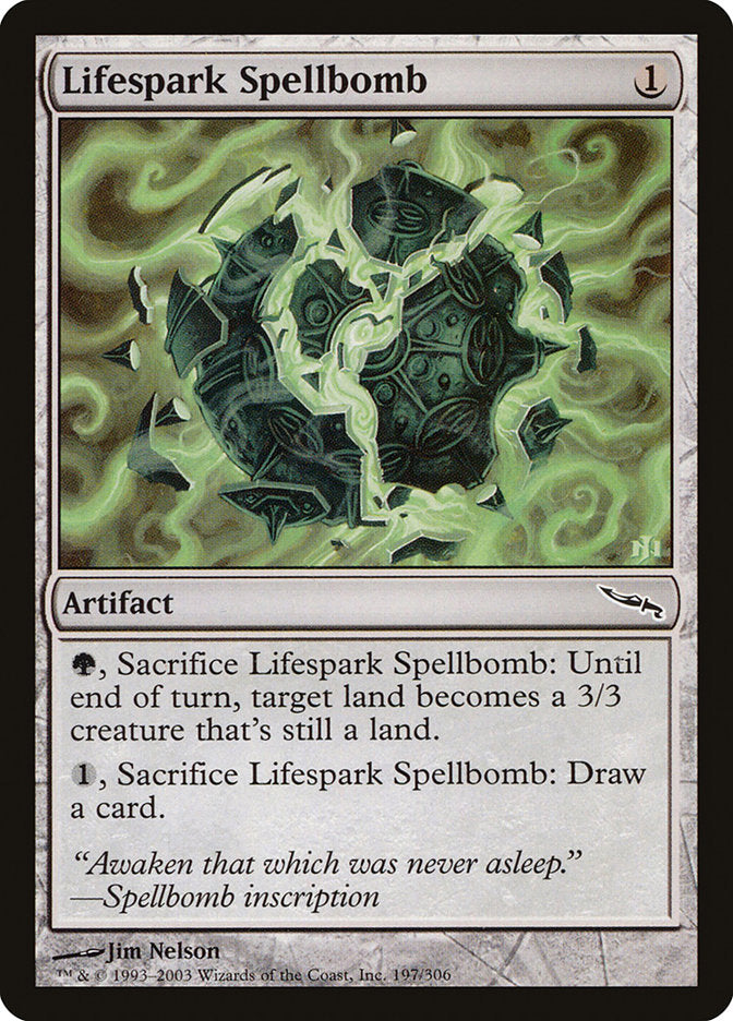 Lifespark Spellbomb [Mirrodin] | Black Swamp Games
