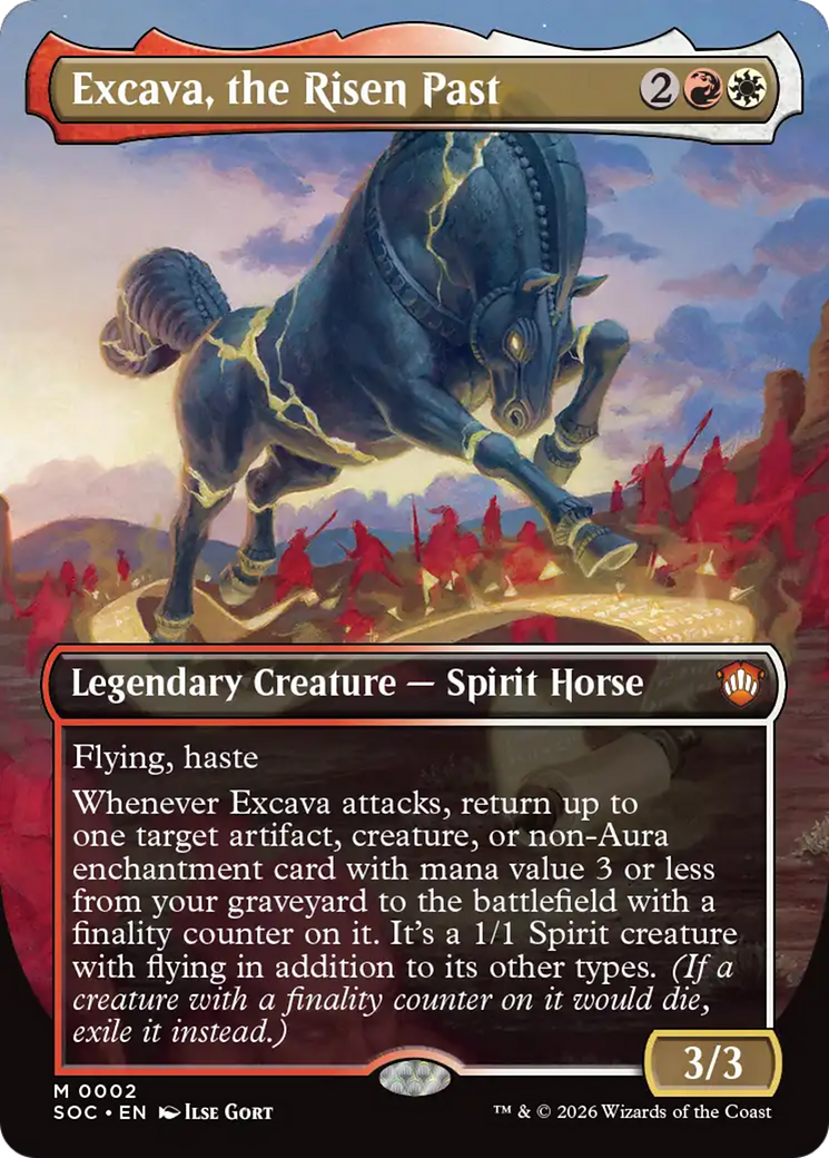 Excava, the Risen Past (Borderless) [Secrets of Strixhaven Commander] | Black Swamp Games