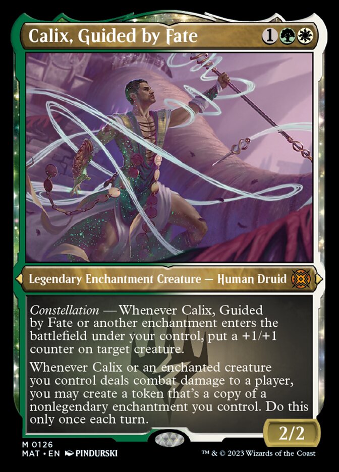 Calix, Guided by Fate (Foil Etched) [March of the Machine: The Aftermath] | Black Swamp Games