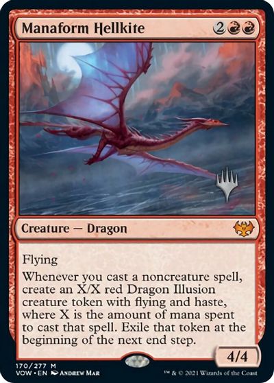 Manaform Hellkite (Promo Pack) [Innistrad: Crimson Vow Promos] | Black Swamp Games