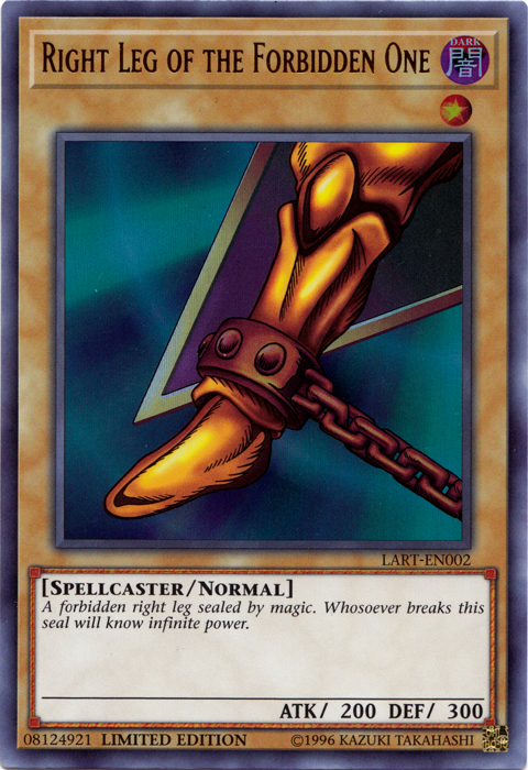 Right Leg of the Forbidden One [LART-EN002] Ultra Rare | Black Swamp Games