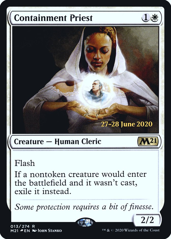 Containment Priest [Core Set 2021 Prerelease Promos] | Black Swamp Games