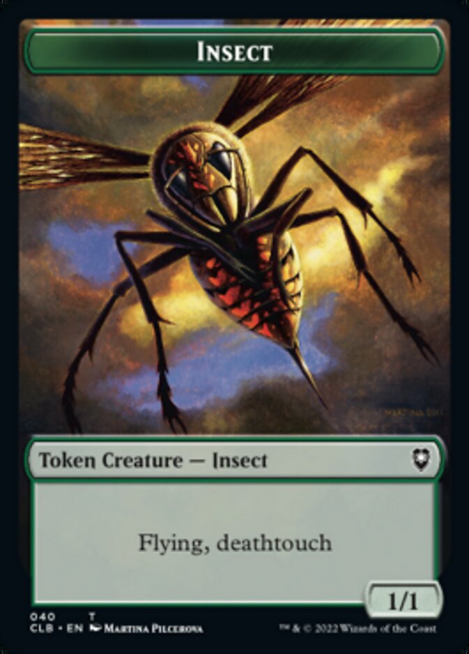 Wolf // Insect Double-Sided Token [Commander Legends: Battle for Baldur's Gate Tokens] | Black Swamp Games