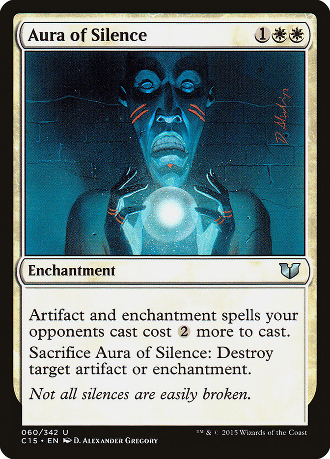 Aura of Silence [Commander 2015] | Black Swamp Games