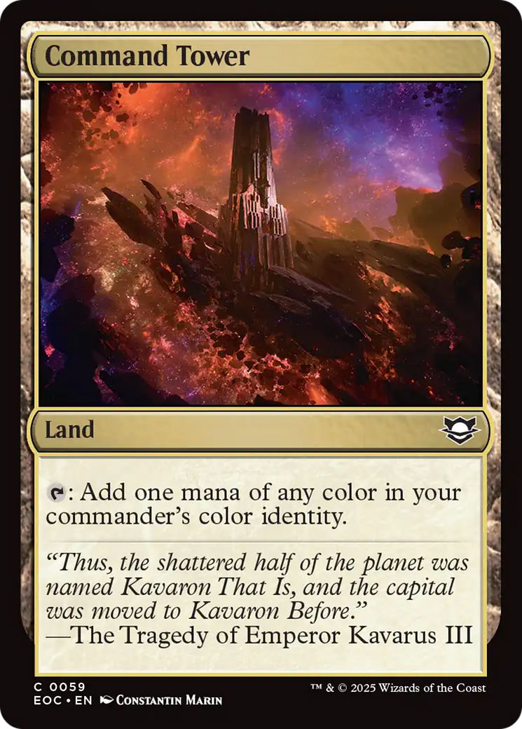 Command Tower [Edge of Eternities Commander] | Black Swamp Games