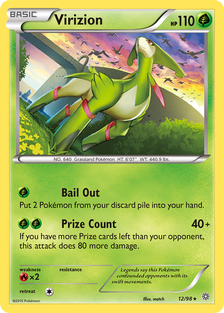 Virizion (12/98) [XY: Ancient Origins] | Black Swamp Games