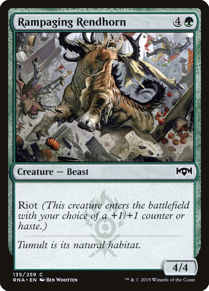 Rampaging Rendhorn [Ravnica Allegiance] | Black Swamp Games