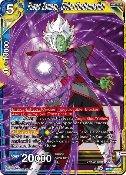 Fused Zamasu, Divine Condemnation (BT16-130) [Realm of the Gods] | Black Swamp Games