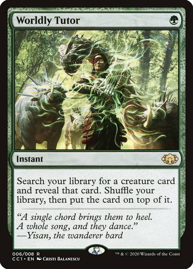 Worldly Tutor [Commander Collection: Green] | Black Swamp Games