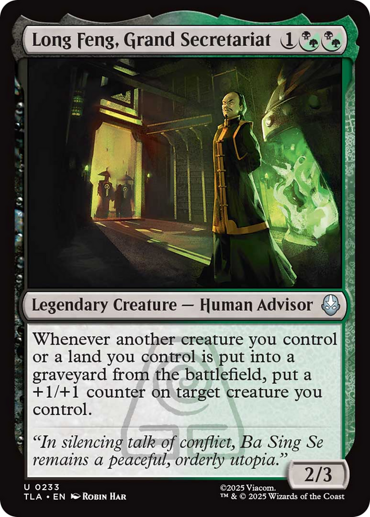 Long Feng, Grand Secretariat [Avatar: The Last Airbender] | Black Swamp Games