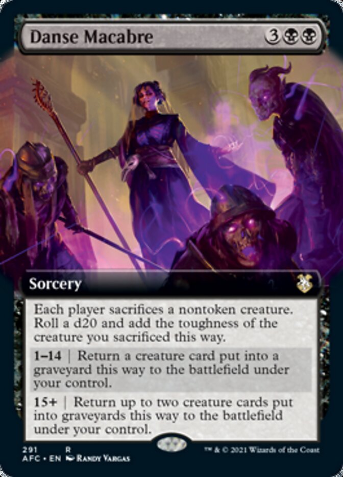 Danse Macabre (Extended Art) [Dungeons & Dragons: Adventures in the Forgotten Realms Commander] | Black Swamp Games