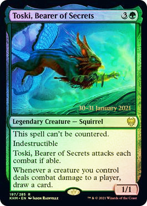 Toski, Bearer of Secrets [Kaldheim Prerelease Promos] | Black Swamp Games