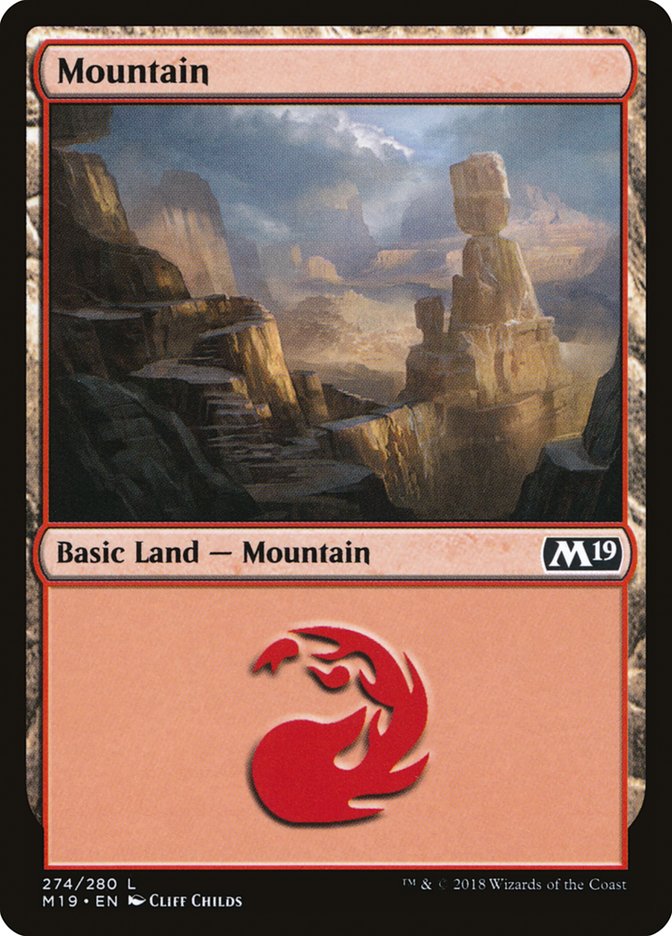Mountain (274) [Core Set 2019] | Black Swamp Games