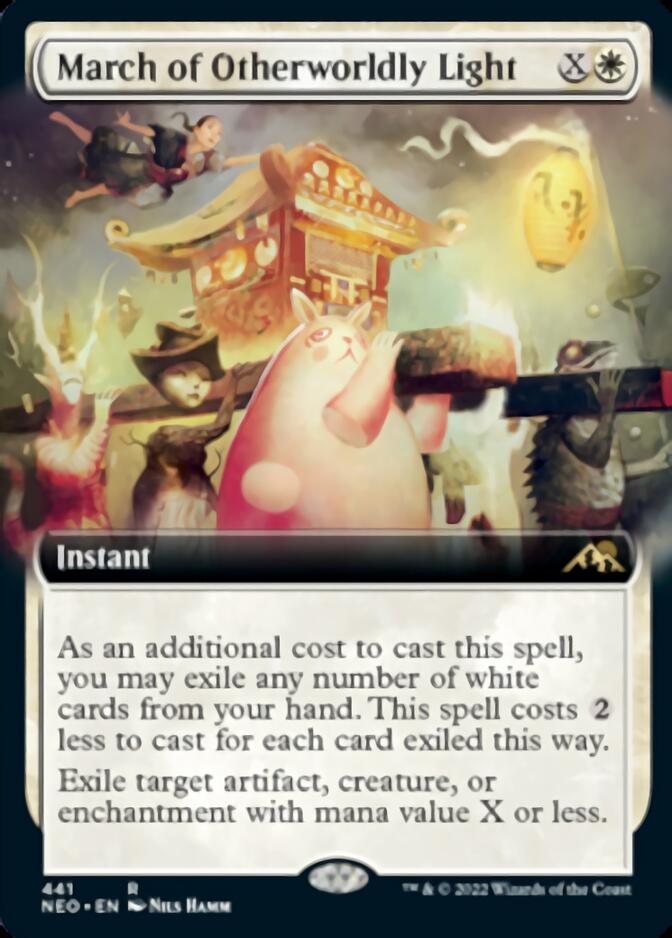 March of Otherworldly Light (Extended Art) [Kamigawa: Neon Dynasty] | Black Swamp Games