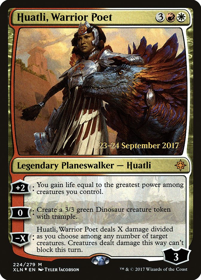 Huatli, Warrior Poet [Ixalan Prerelease Promos] | Black Swamp Games
