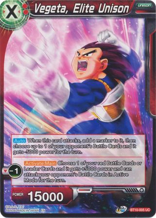 Vegeta, Elite Unison (BT10-005) [Rise of the Unison Warrior 2nd Edition] | Black Swamp Games