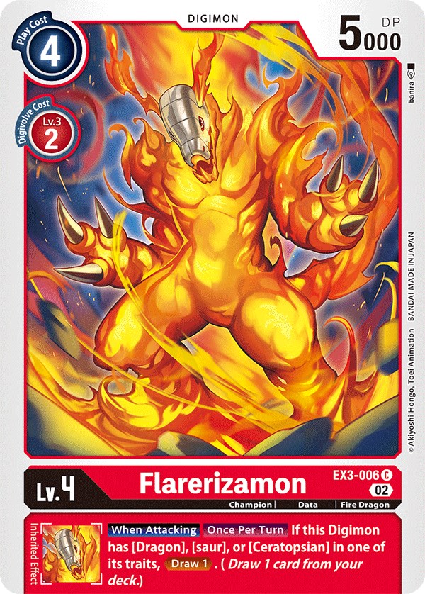 Flarerizamon [EX3-006] [Draconic Roar] | Black Swamp Games