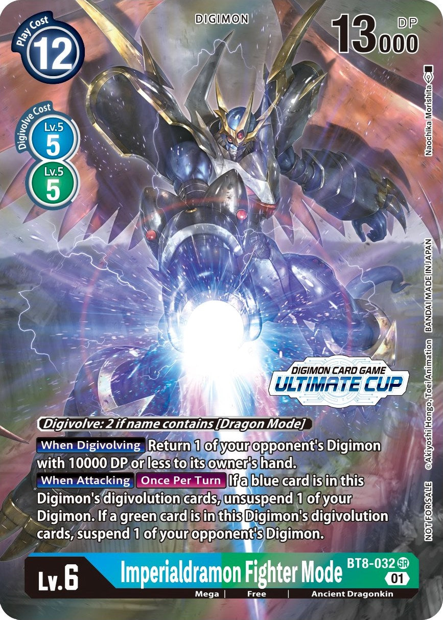 Imperialdramon Fighter Mode [BT8-032] (April Ultimate Cup 2022) [New Awakening Promos] | Black Swamp Games