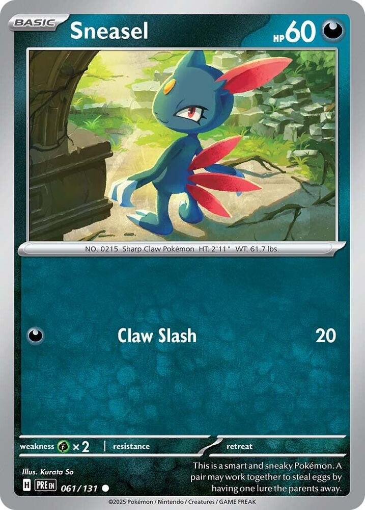 Sneasel (061/131) [Scarlet & Violet: Prismatic Evolutions] | Black Swamp Games