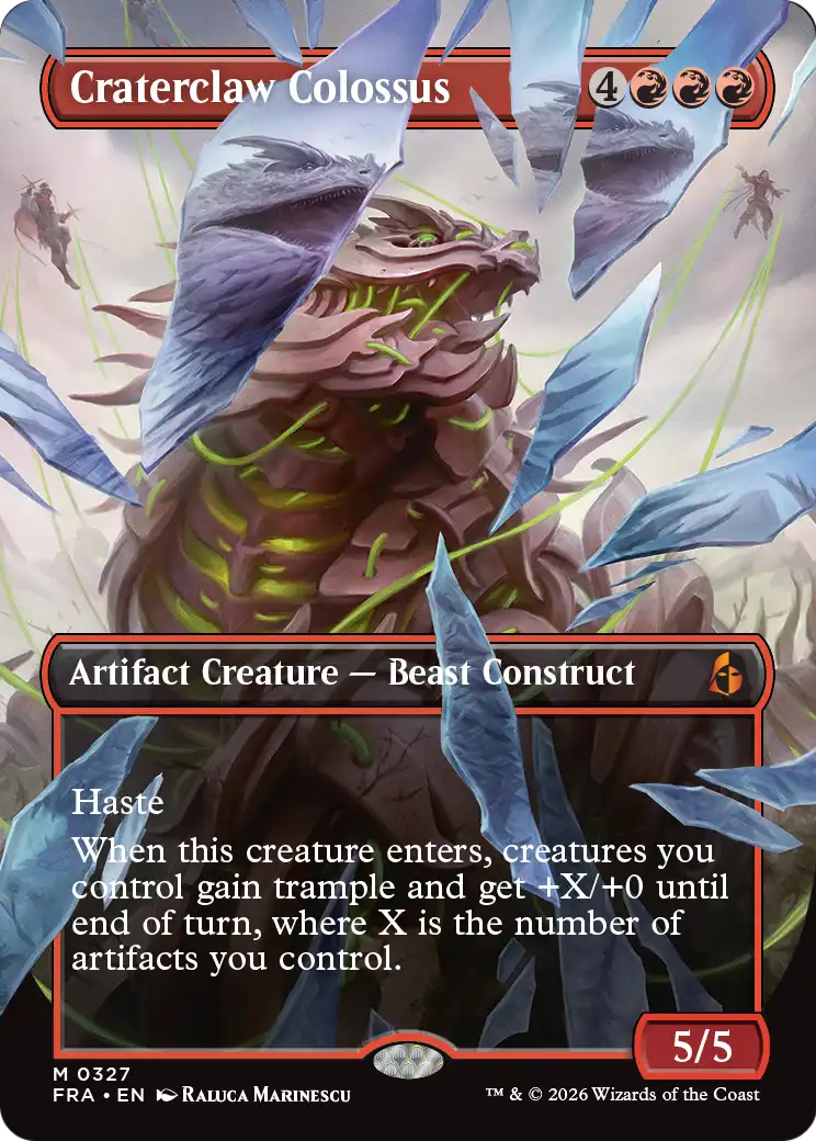 Craterclaw Colossus (Borderless) (0327) [Reality Fracture] | Black Swamp Games