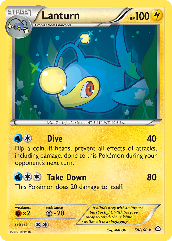 Lanturn (58/160) [XY: Primal Clash] | Black Swamp Games