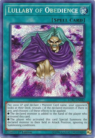 Lullaby of Obedience [LCKC-EN042] Secret Rare | Black Swamp Games