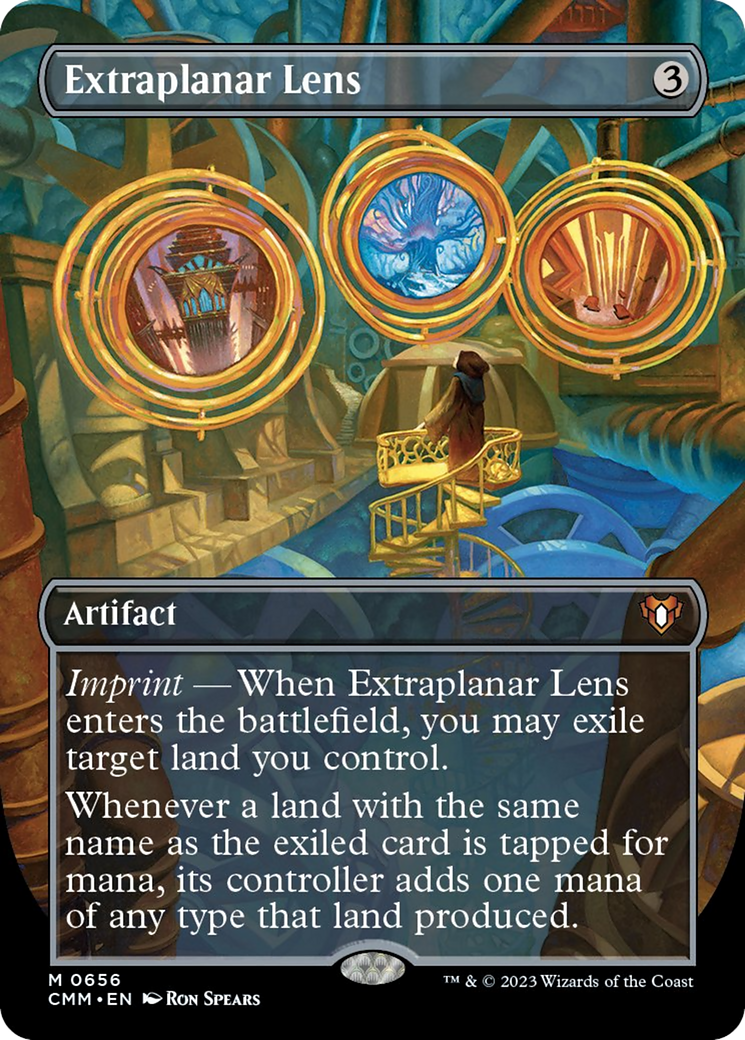 Extraplanar Lens (Borderless Alternate Art) [Commander Masters] | Black Swamp Games