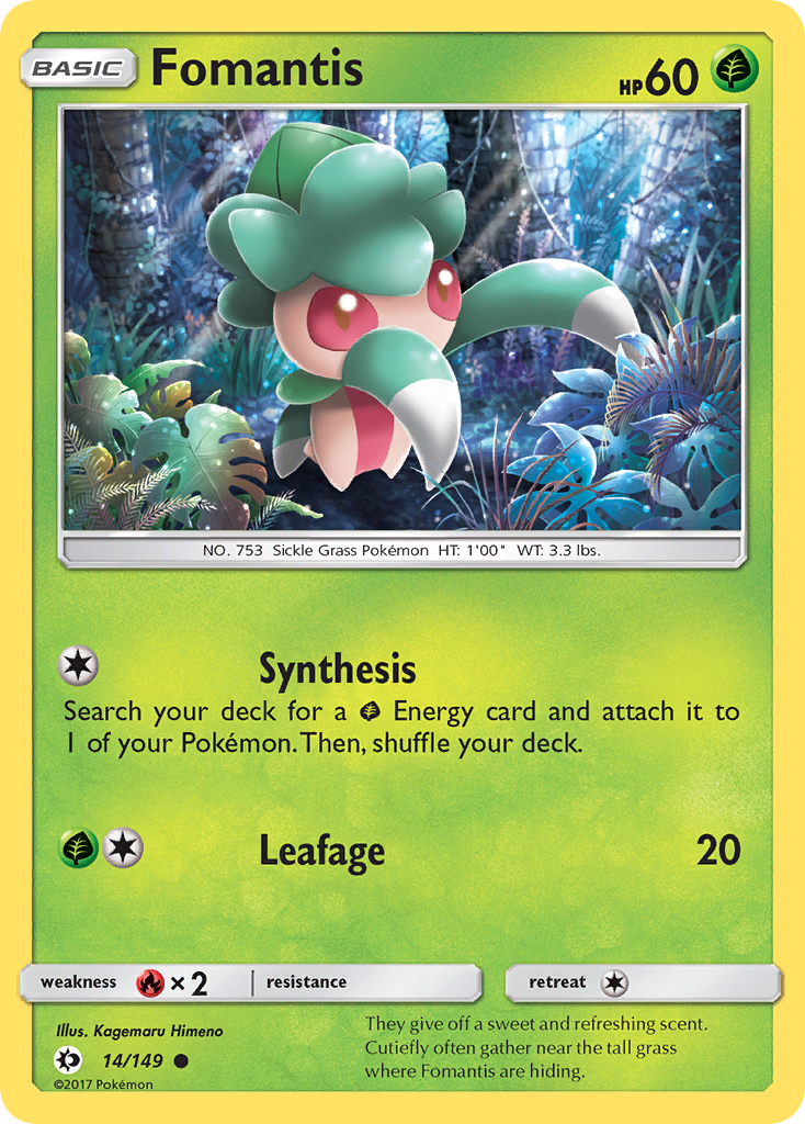 Fomantis (14/149) [Sun & Moon: Base Set] | Black Swamp Games