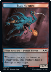 Spawn // Blue Horror Double-Sided (Surge Foil) [Warhammer 40,000 Tokens] | Black Swamp Games
