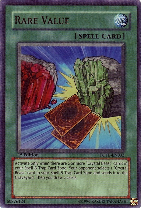 Rare Value [FOTB-EN033] Ultra Rare | Black Swamp Games