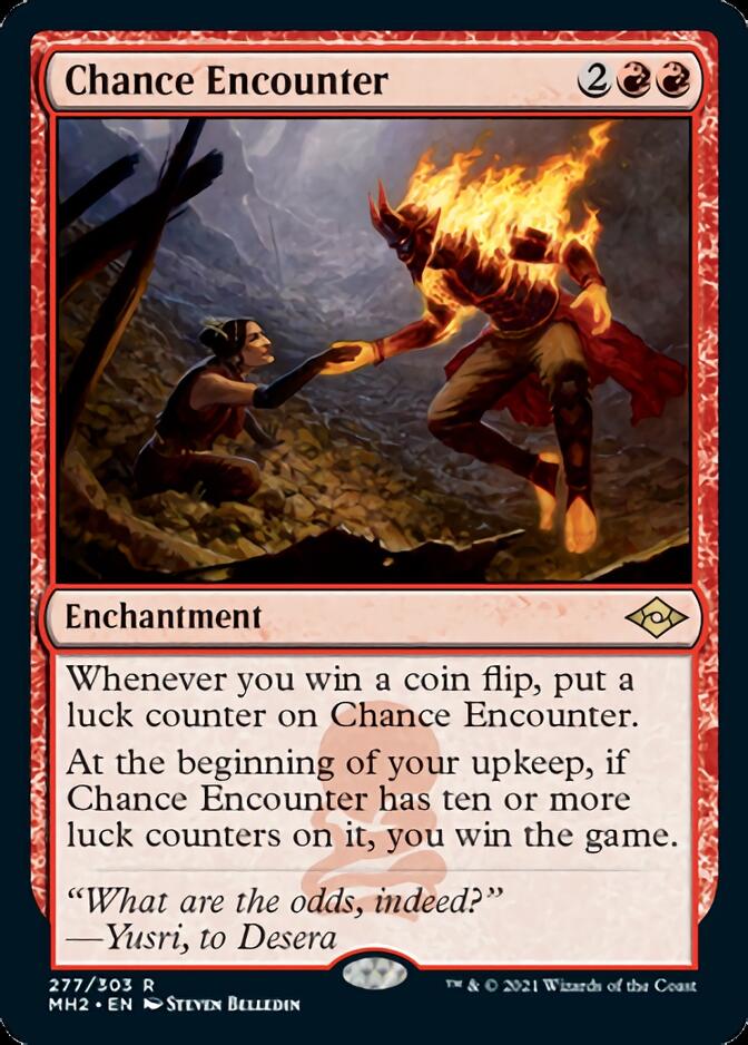 Chance Encounter (Foil Etched) [Modern Horizons] | Black Swamp Games