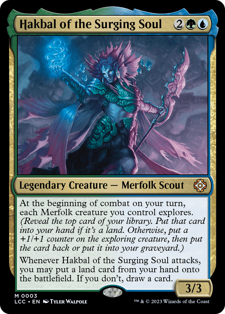Hakbal of the Surging Soul [The Lost Caverns of Ixalan Commander] | Black Swamp Games