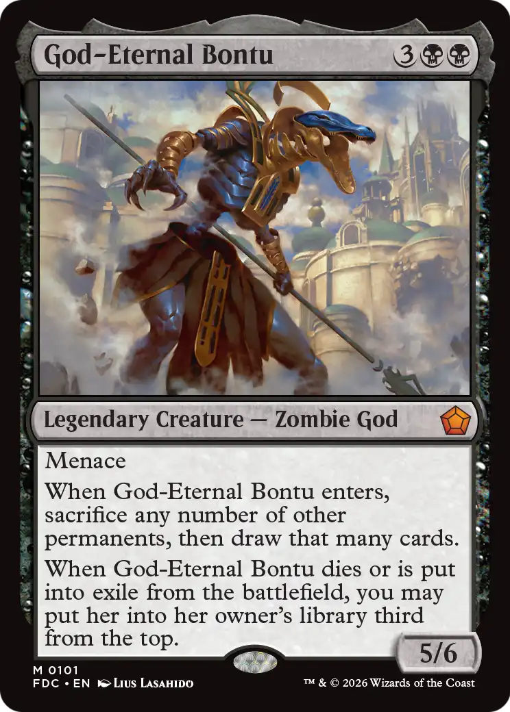 God-Eternal Bontu [Foundations Commander] | Black Swamp Games
