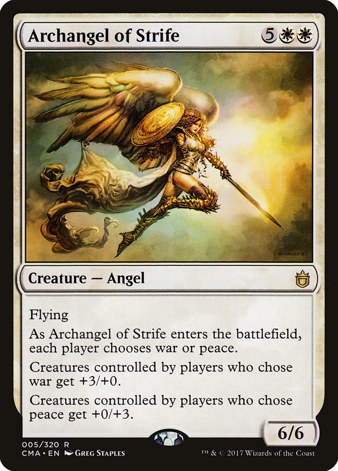 Archangel of Strife [Commander Anthology] | Black Swamp Games