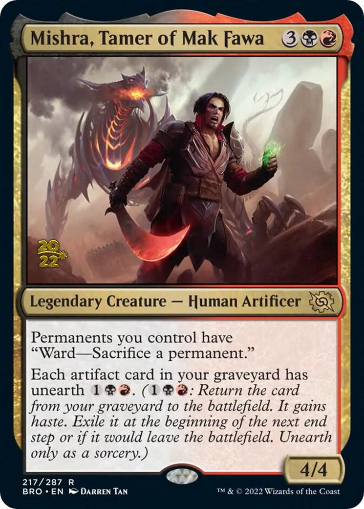 Mishra, Tamer of Mak Fawa [The Brothers' War Prerelease Promos] | Black Swamp Games