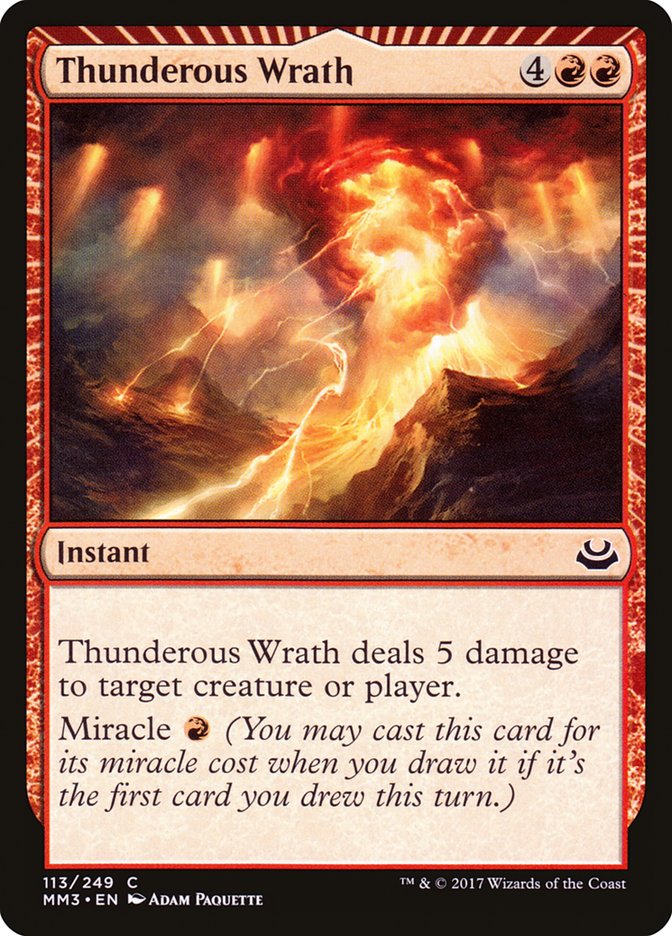Thunderous Wrath [Modern Masters 2017] | Black Swamp Games