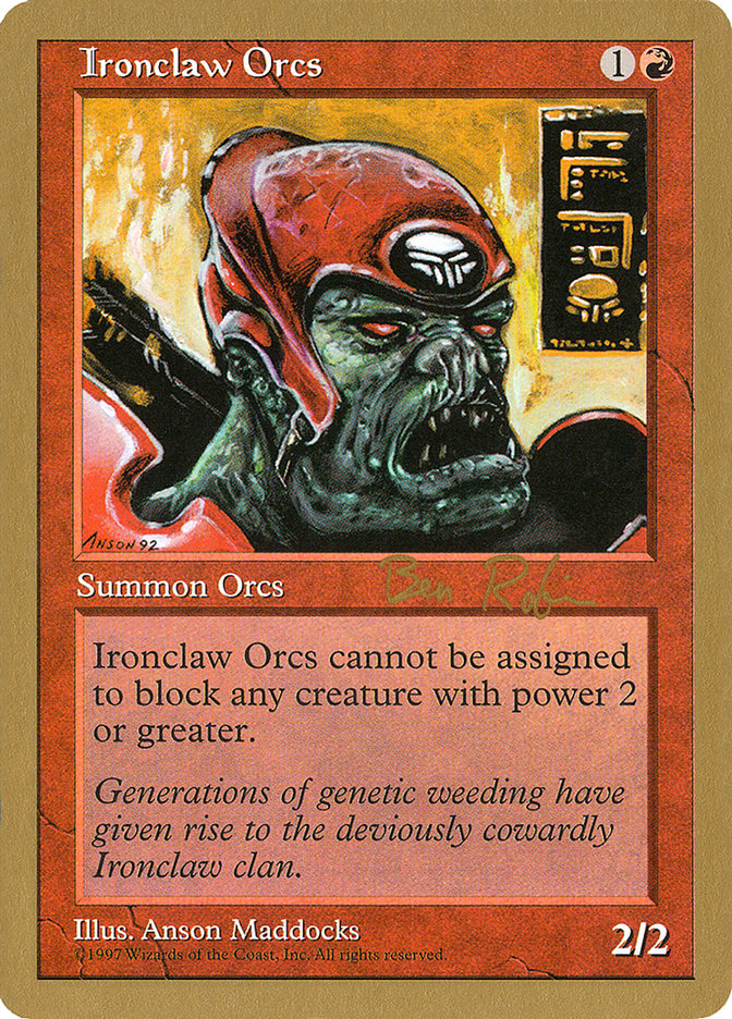 Ironclaw Orcs (Ben Rubin) [World Championship Decks 1998] | Black Swamp Games