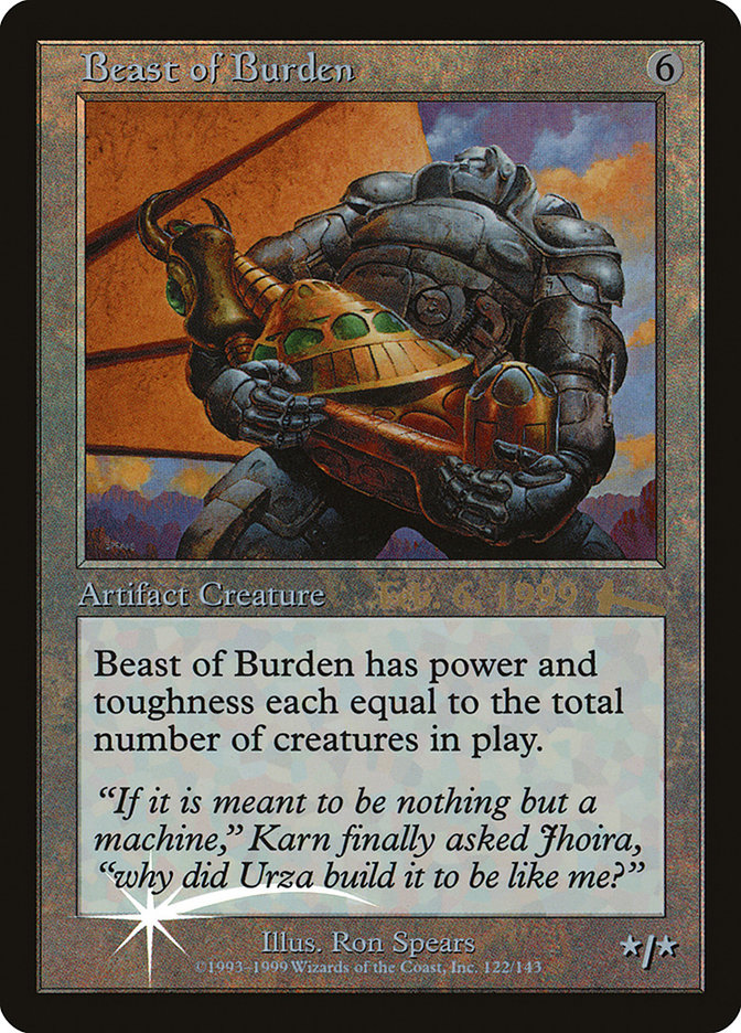 Beast of Burden [Urza's Legacy Promos] | Black Swamp Games