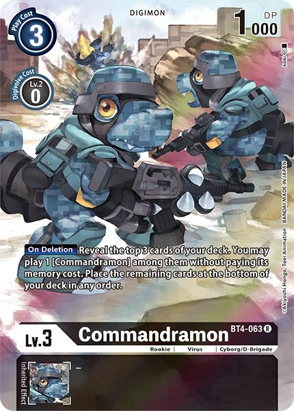 Commandramon [BT4-063] (Alternate Art) [Dimensional Phase] | Black Swamp Games