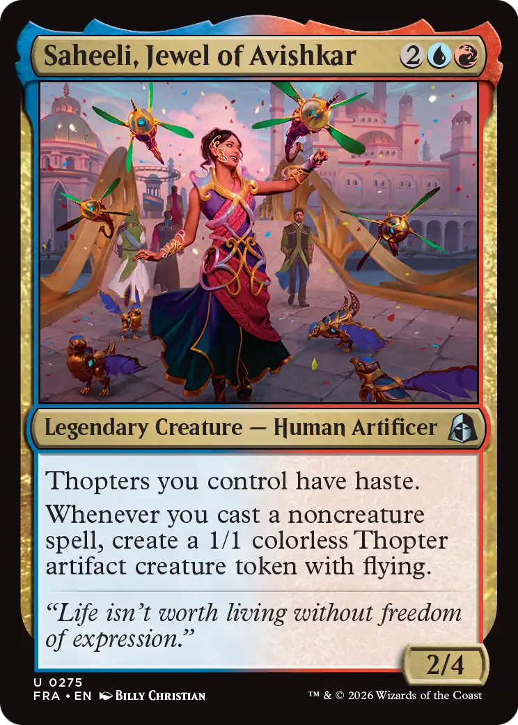 Saheeli, Jewel of Avishkar [Reality Fracture] | Black Swamp Games