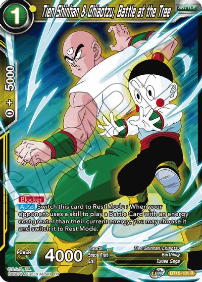 Tien Shinhan & Chiaotzu, Battle at the Tree (BT15-101) [Saiyan Showdown] | Black Swamp Games