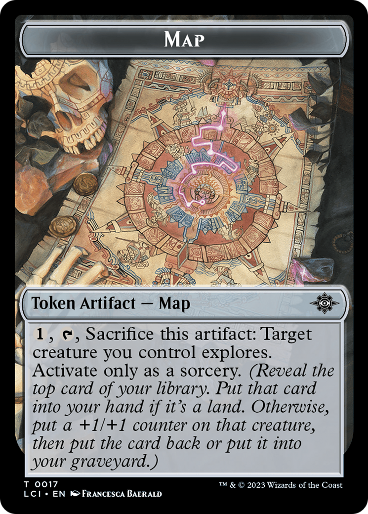 Map // Bat Double-Sided Token [The Lost Caverns of Ixalan Tokens] | Black Swamp Games