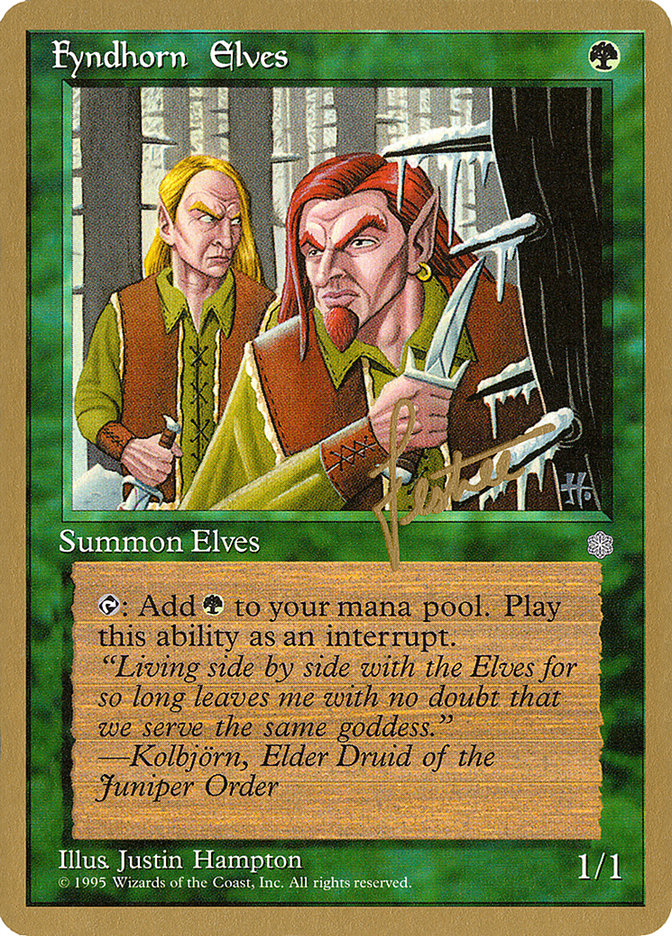 Fyndhorn Elves (Bertrand Lestree) [Pro Tour Collector Set] | Black Swamp Games
